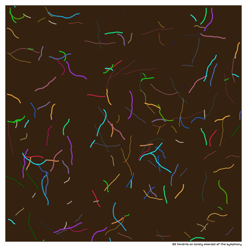 32 tendrils on lonely emerald of the symphony
