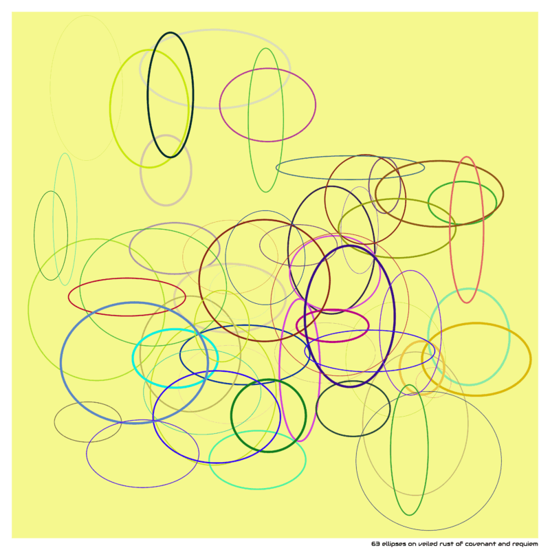63 ellipses on veiled rust of covenant and requiem