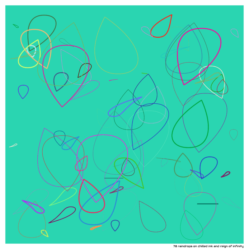 78 raindrops on chilled ink and reign of infinity