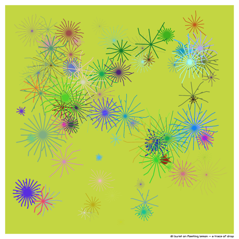 81 burst on fleeting lemon — a trace of drop