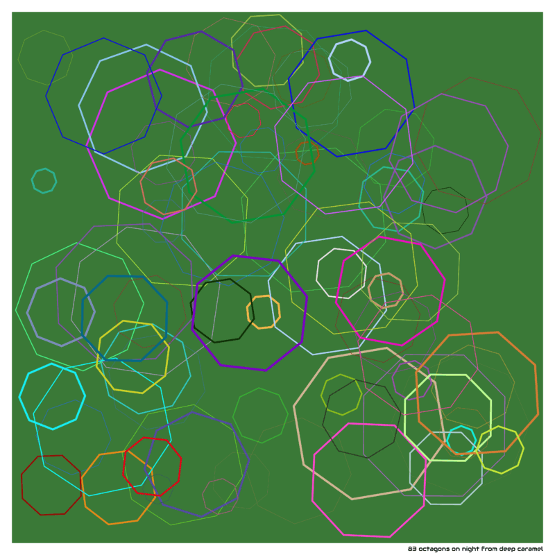 83 octagons on night from deep caramel