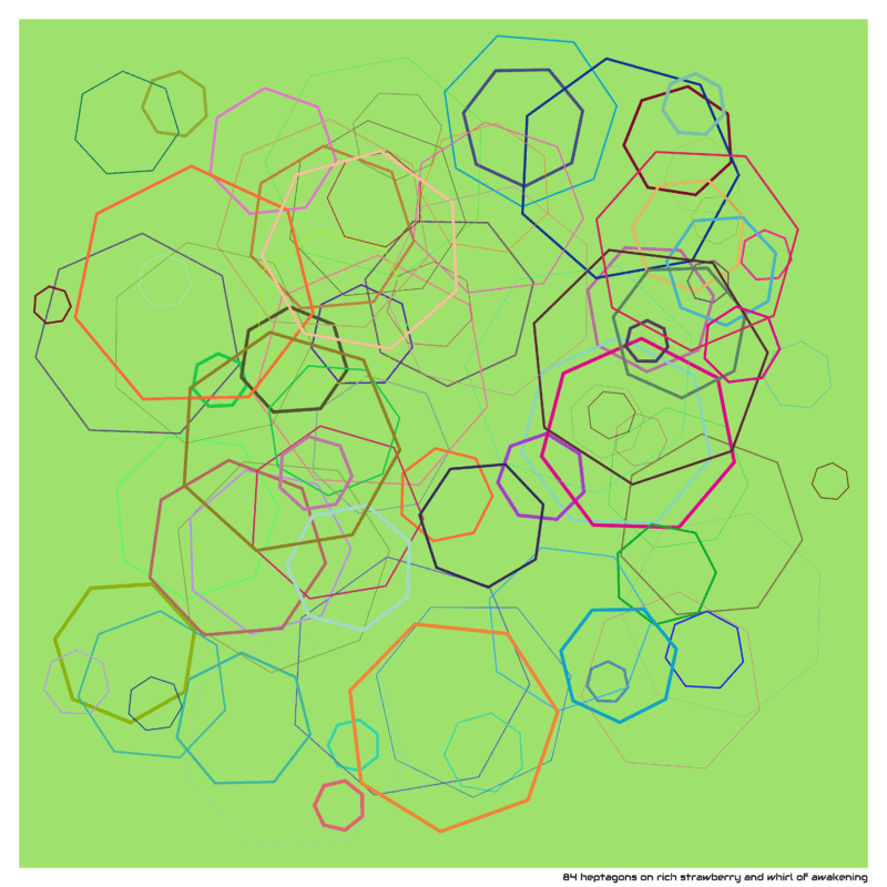 84 heptagons on rich strawberry and whirl of awakening