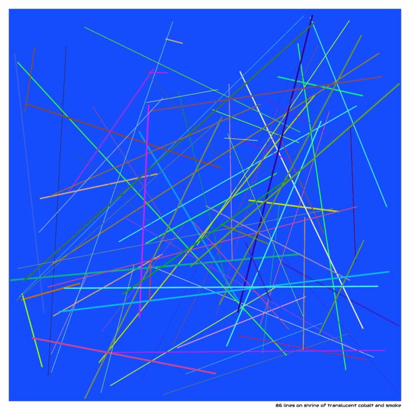 86 lines on shrine of translucent cobalt and smoke