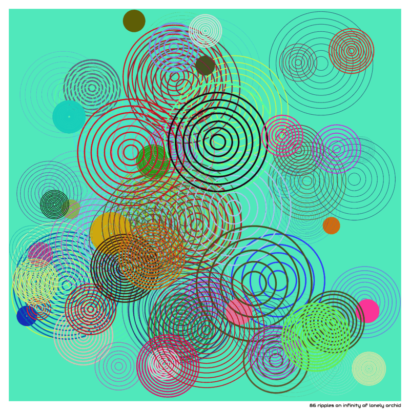 86 ripples on infinity of lonely orchid