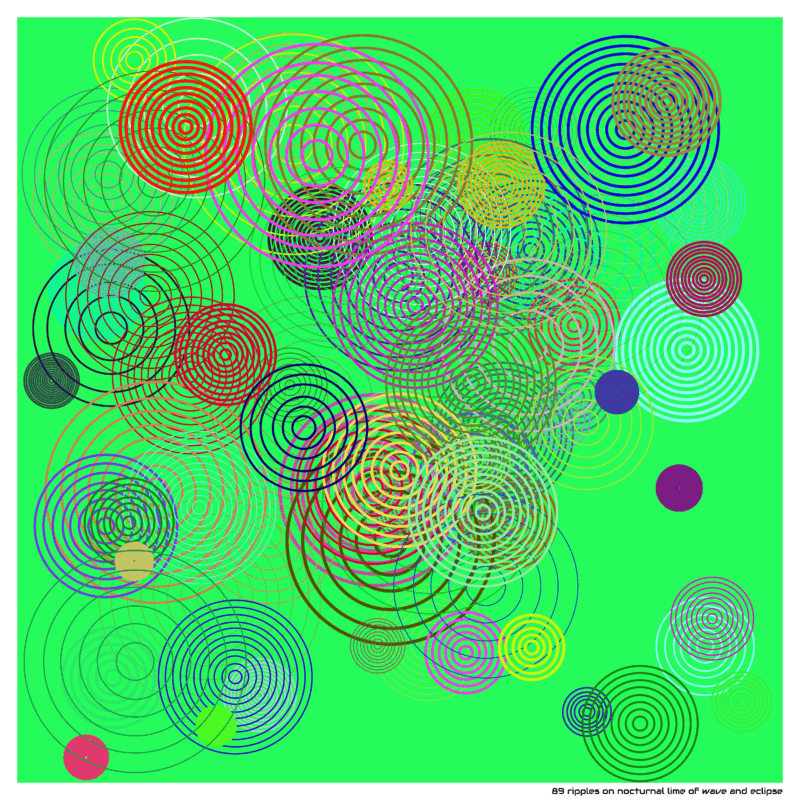 89 ripples on nocturnal lime of wave and eclipse