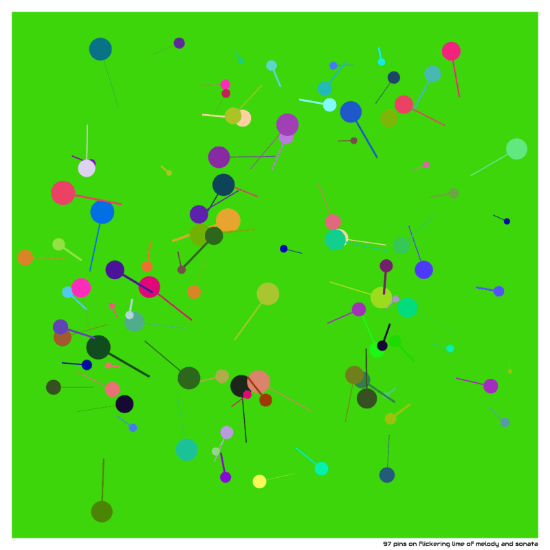 97 pins on flickering lime of melody and sonata