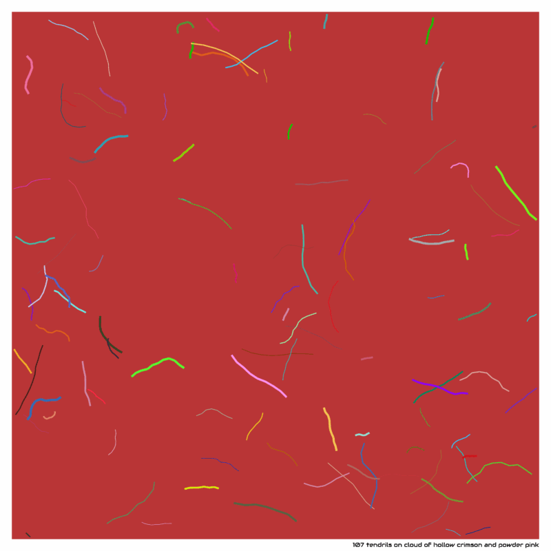 107 tendrils cloudofhollowcrimsonandpowderpink