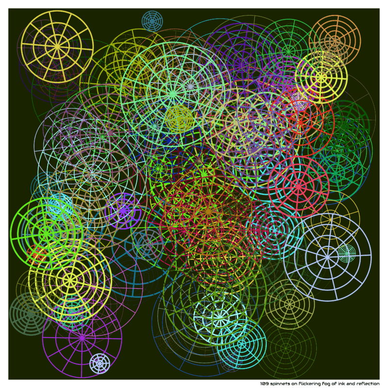 109 spinnets flickeringfogofinkandreflection