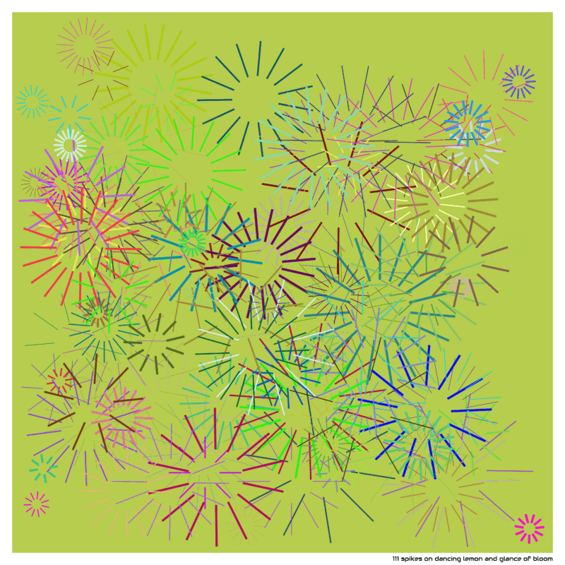 111 spikes on Dancing lemon and Glance of Bloom