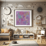 114 spirals fusionofinfinitecharcoal childrens room