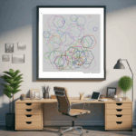 115 hexagons moonoflonelyroseandgraphite office