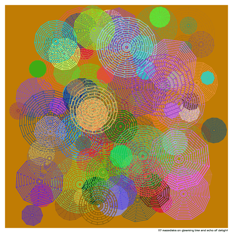 117 mazedisks gleaminglimeandechoofdelight