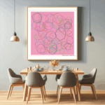 120 blobs mistyrose aconvictionofink dining room
