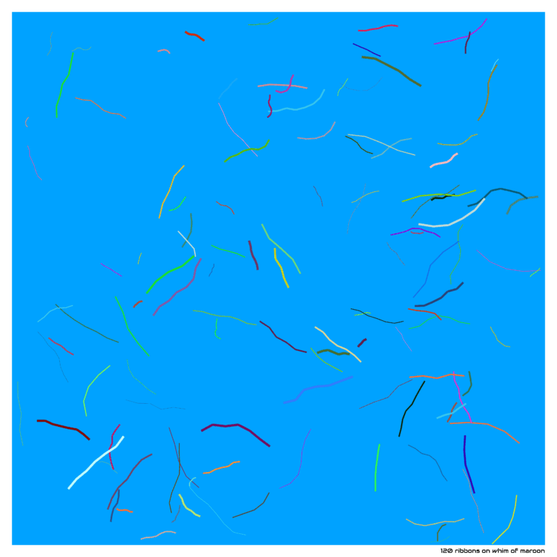 120 ribbons whimofmaroon