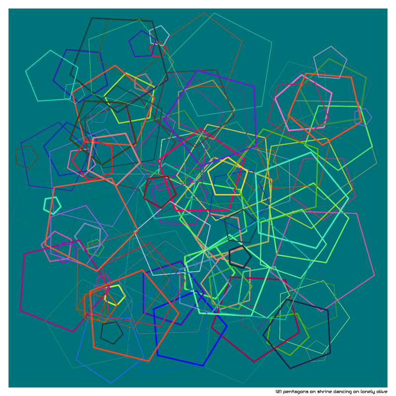 121 pentagons shrinedancingonlonelyolive