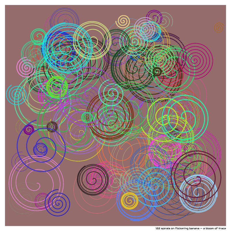 122 spirals flickeringbanana abloomoftrace