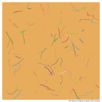126 ribbons fragmentofgoldenpeachandgray