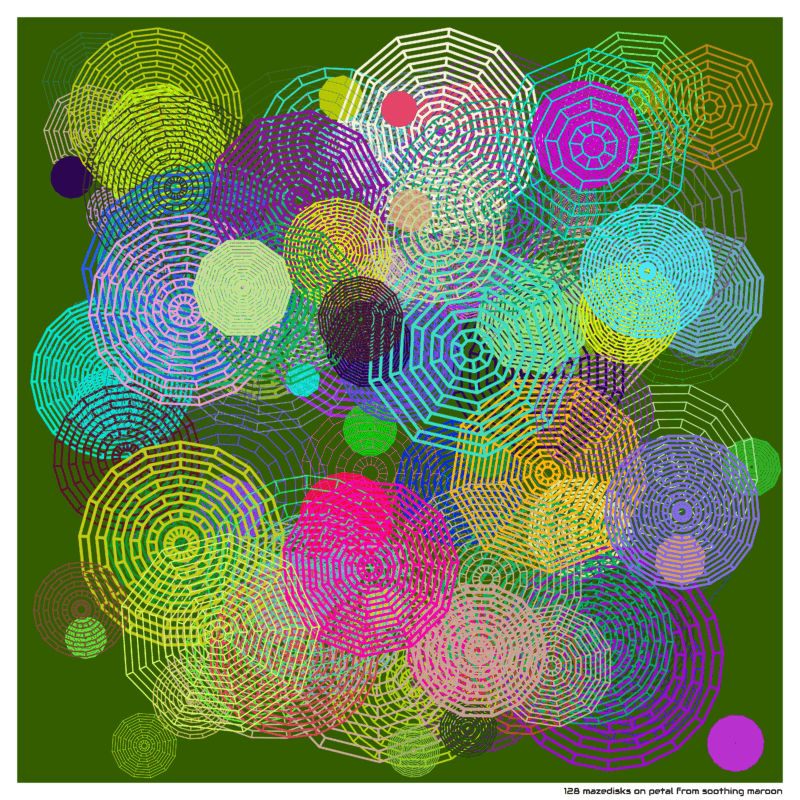 128 mazedisks petalfromsoothingmaroon