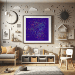 134 heptagons dancingcherryandluminousslate childrens room