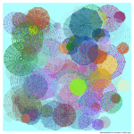 138 mazedisks canvasinbrightcyan