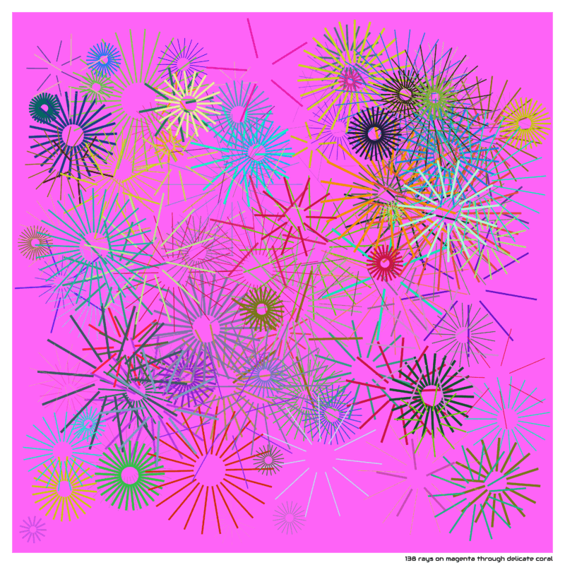 138 rays magentathroughdelicatecoral