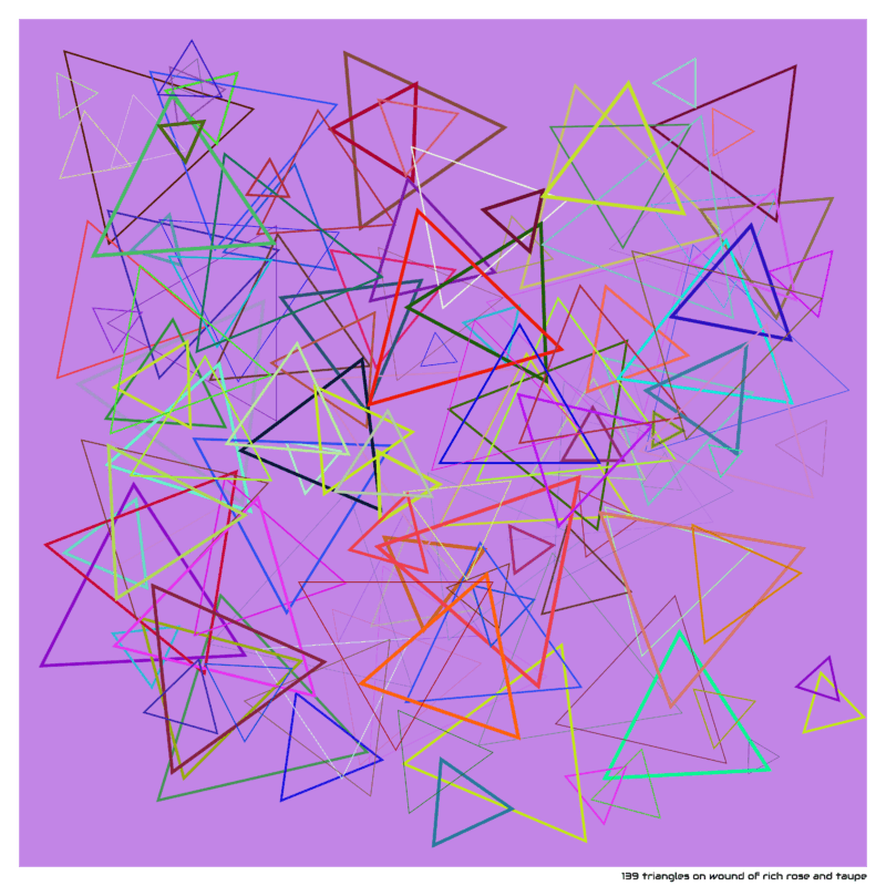 139 triangles woundofrichroseandtaupe