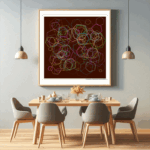 144 hexagons reigndancingonflickeringobsidian dining room