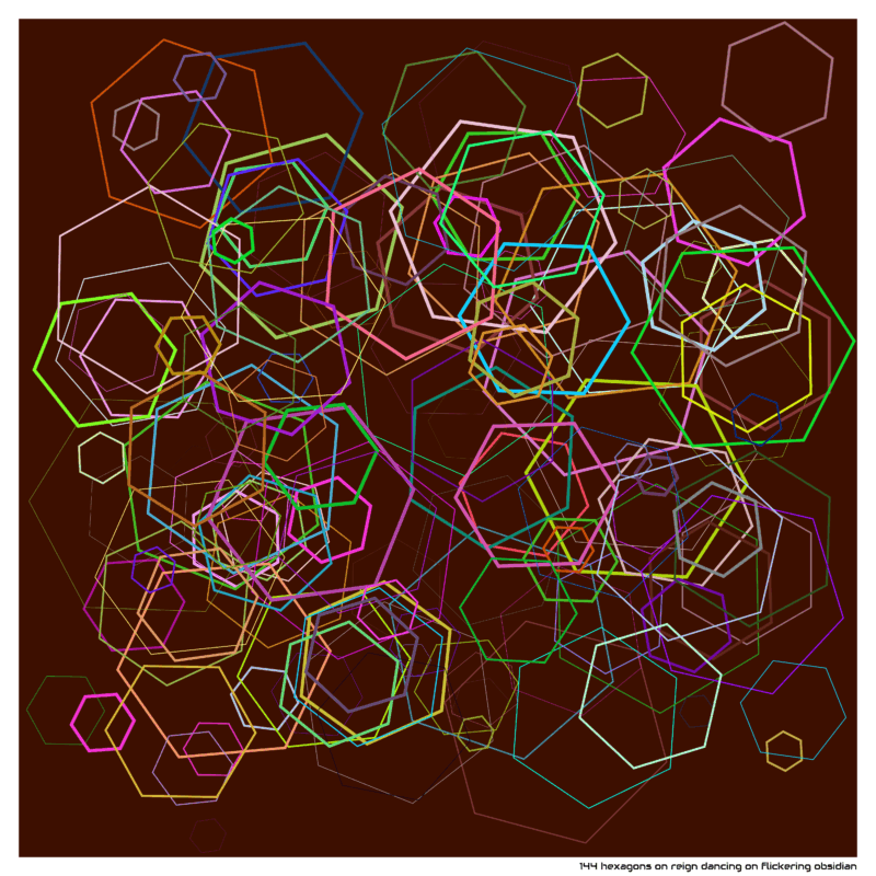 144 hexagons reigndancingonflickeringobsidian