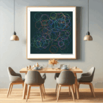 144 hexagons stainedorchidofthefusion dining room