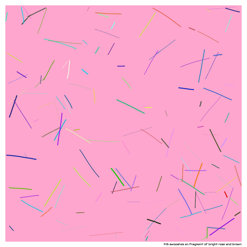 145 swooshes fragmentofbrightroseandbrown
