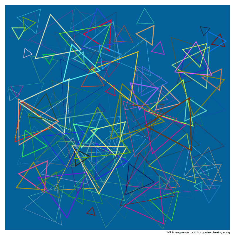 147 triangles lucidturquoisechasingsong