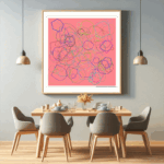 149 blobs greybetweenhollowpowderpink dining room