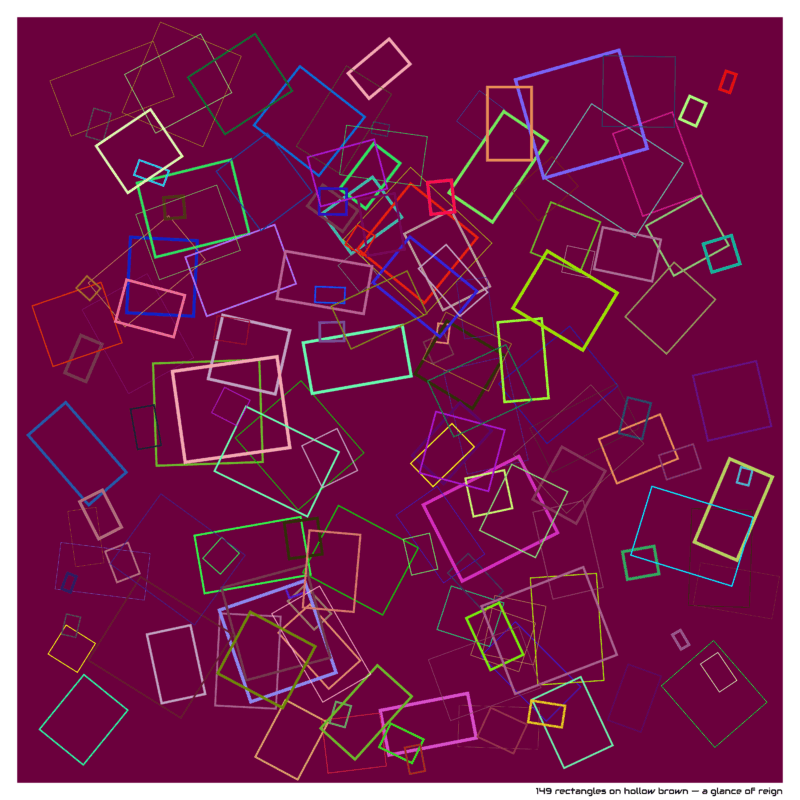 149 rectangles hollowbrown aglanceofreign