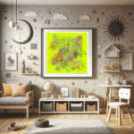 149 splashes fieldofvividpeachandtan childrens room