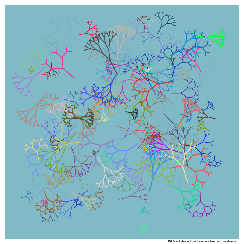 151 fractals luminousceruleanwithadescent