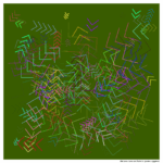 153 chevrons fluteingoldeneggshell