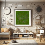 153 chevrons fluteingoldeneggshell childrens room