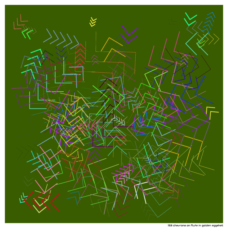 153 chevrons fluteingoldeneggshell