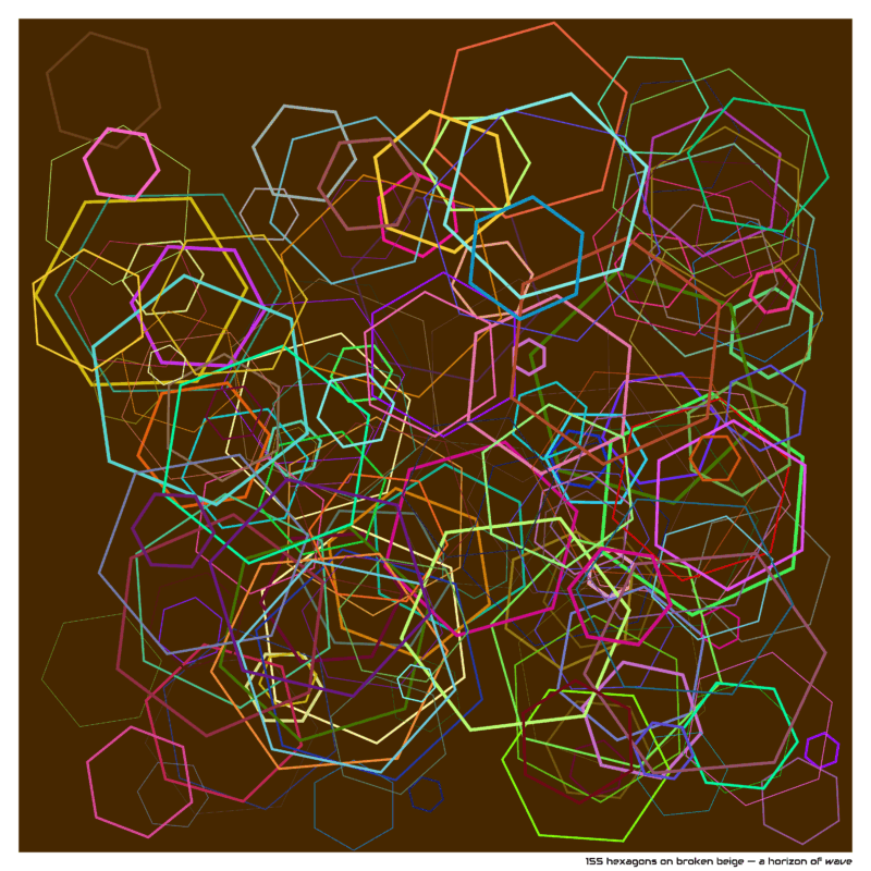 155 hexagons brokenbeige ahorizonofwave