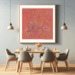 155 trapezoids darkmidnightandpalesage dining room