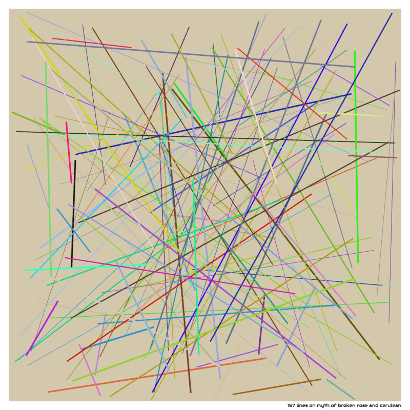 157 lines on Myth of Broken rose and cerulean
