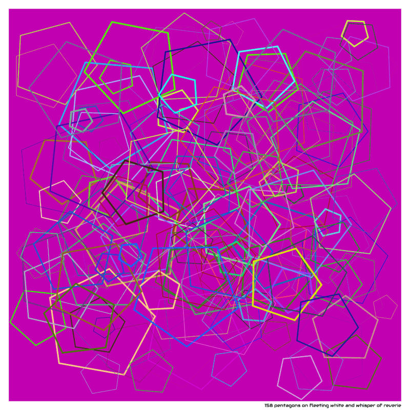 158 pentagons fleetingwhiteandwhisperofreverie