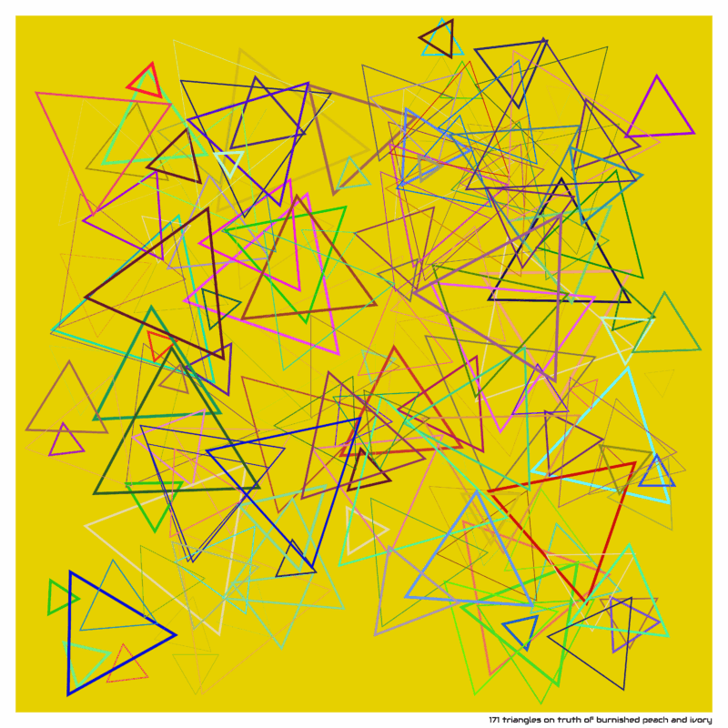 171 triangles truthofburnishedpeachandivory