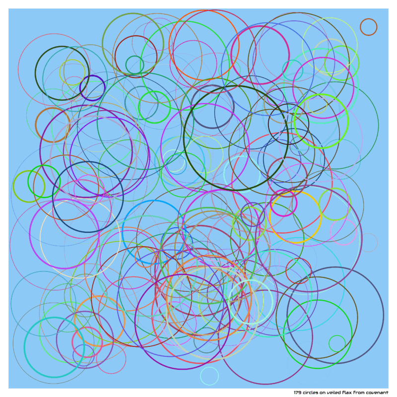 179 circles on Veiled flax from Covenant