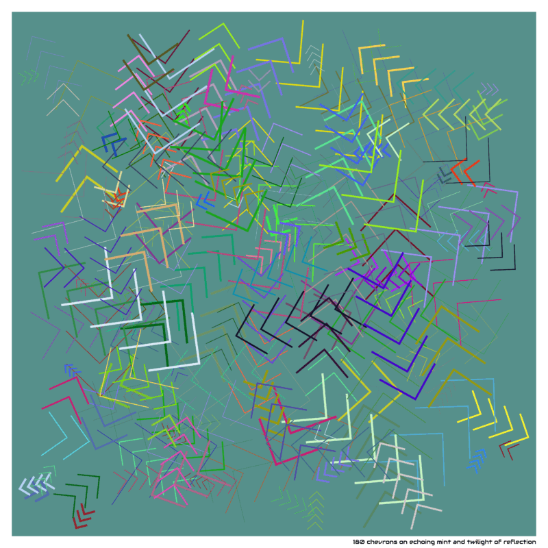 180 chevrons echoingmintandtwilightofreflection