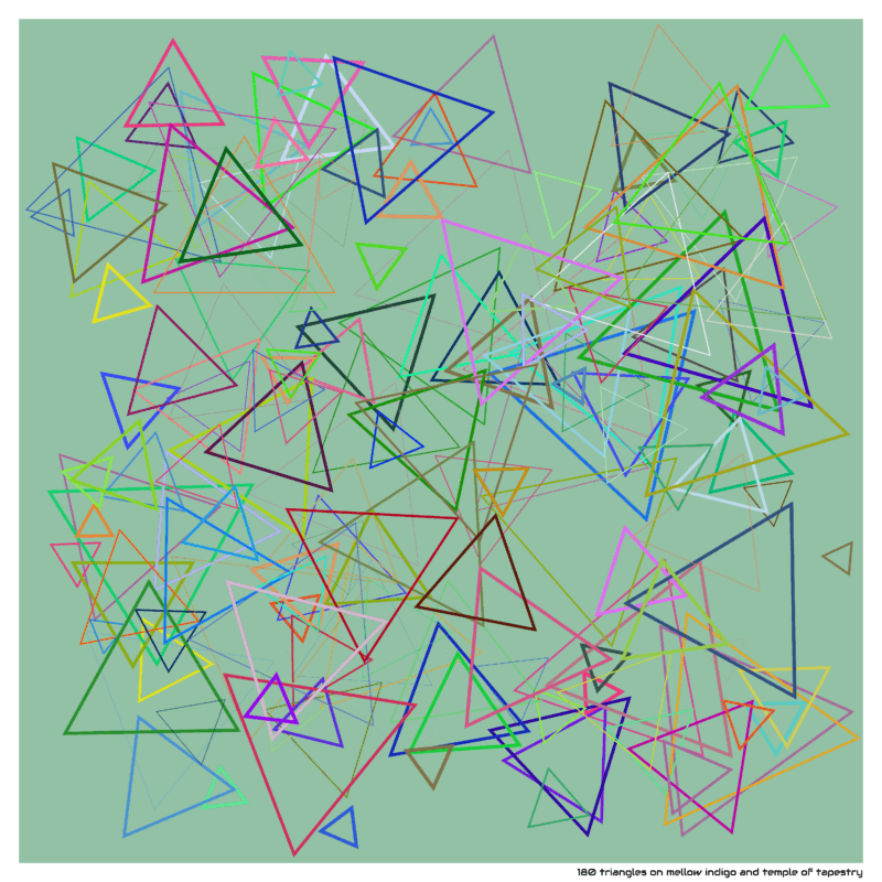 180 triangles mellowindigoandtempleoftapestry