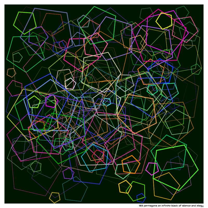 183 pentagons infiniteblackofsilenceandelegy