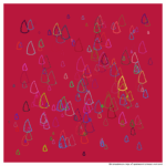 184 droplets reignofopalescentcrimsonandcoral