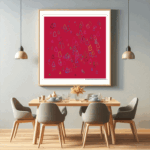 184 droplets reignofopalescentcrimsonandcoral dining room
