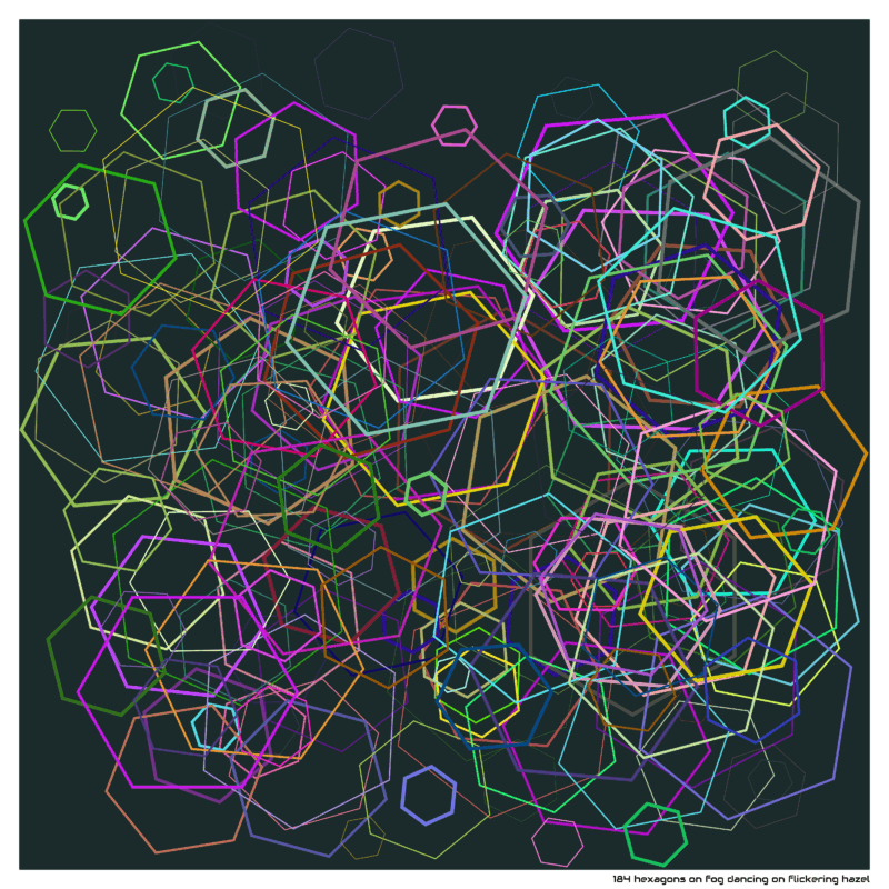 184 hexagons fogdancingonflickeringhazel